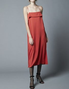 【LAST ONE】BABY-SATIN SLIP DRESS