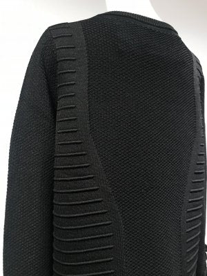 【LAST ONE】TUCKING FRILL-SLEEVE KNIT DRESS