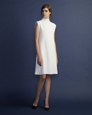 CUT-JAQUARD TTL NS DRESS