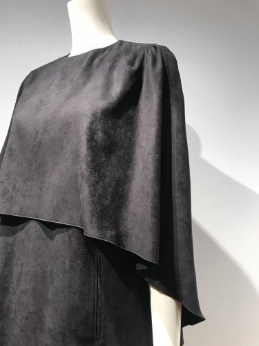 【LAST ONE】F/SUEDE SHAWL DRESS