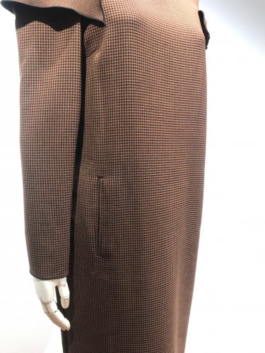 【LAST ONE】GINGHAM CHECK OPEN SLEEVE DRESS