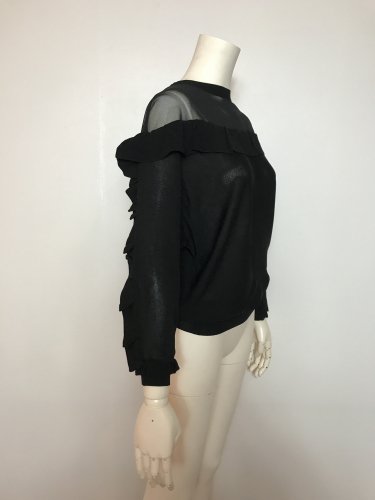 RAYON FRILL THROUGHT TOPS