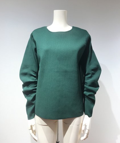 CURVE-SLEEVE LACE-UP TOPS