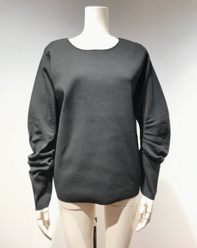 CURVE-SLEEVE LACE-UP TOPS
