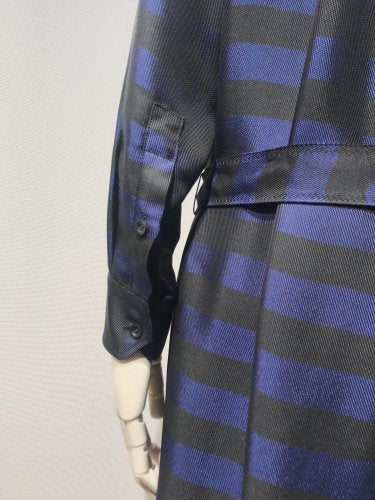 【LAST ONE】TWILL BORDER SHIRTS DRESS