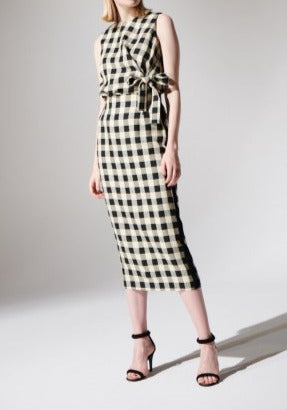 【LAST ONE】GINGHAM CHECK BACK/BUTTON SKIRT