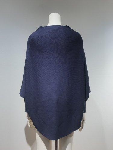 GARTER RIB PONCHO TOP