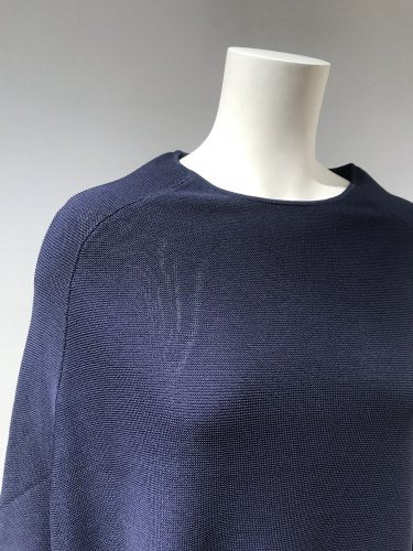 GARTER RIB PONCHO TOP