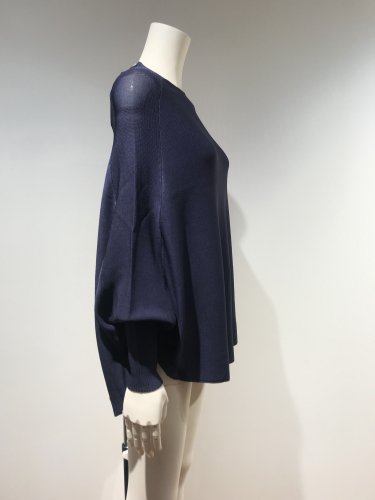GARTER RIB PONCHO TOP