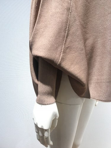 GARTER RIB PONCHO TOP