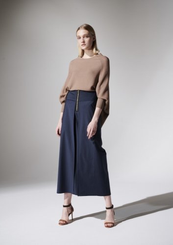 GARTER RIB PONCHO TOP