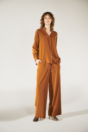 【LAST ONE】POPLIN DRAPE HI/C SHIRTS