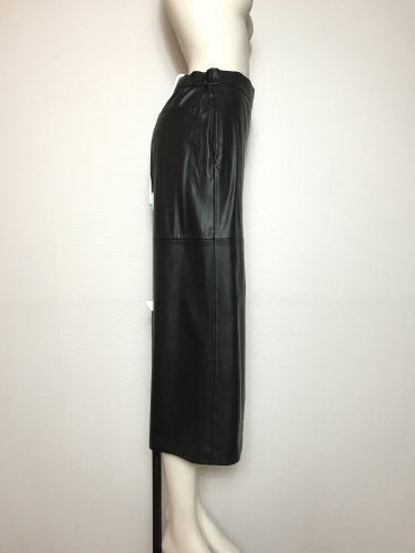F/LEATHER CULOTTES PANTS