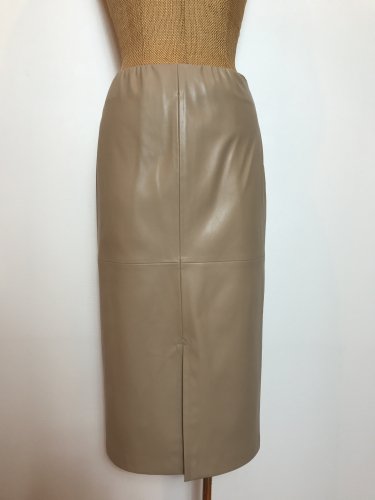 ECO-LEATHER F/SLIT TIGHT SKIRT