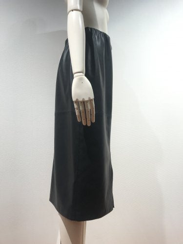 ECO-LEATHER F/SLIT TIGHT SKIRT