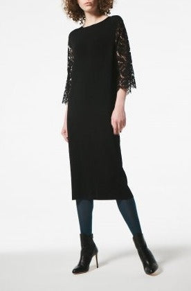 CHANSON/LACE SLEEVE DRESS