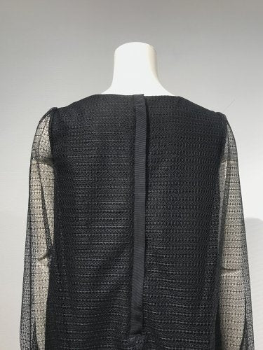 GEORGETTE CROSS LACE SHAWL DRESS