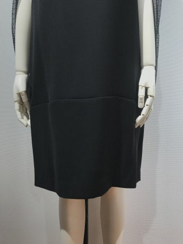 GEORGETTE CROSS LACE SHAWL DRESS