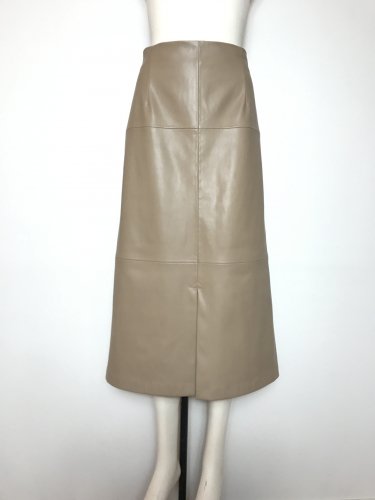 F/LEATHER FLAIR SKIRT