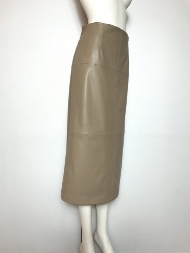 F/LEATHER FLAIR SKIRT