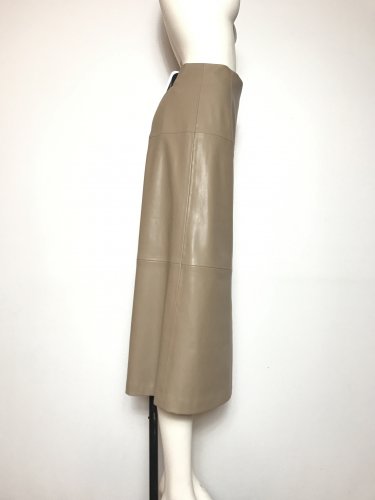 F/LEATHER FLAIR SKIRT