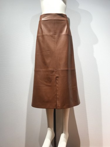 F/LEATHER FLAIR SKIRT