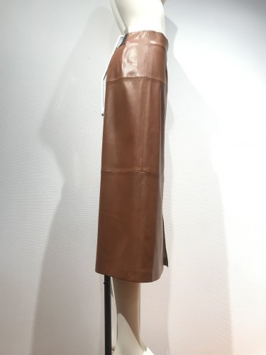 F/LEATHER FLAIR SKIRT