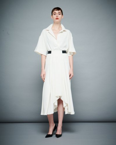 【LAST ONE】VINTAGE-SATIN DRAPE SKIRT