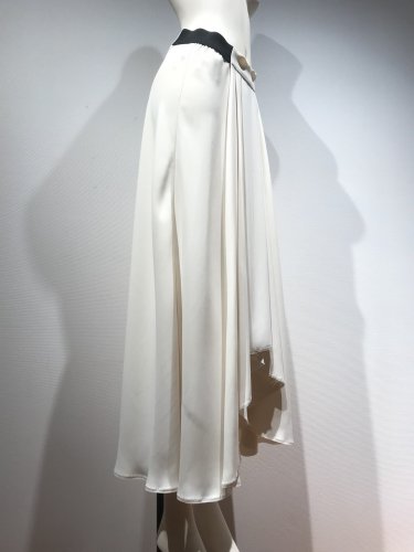 【LAST ONE】VINTAGE-SATIN DRAPE SKIRT