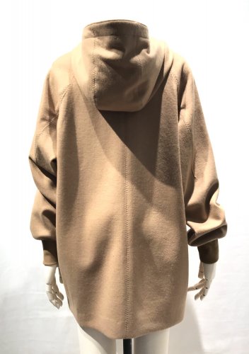 【LAST ONE】INLAY SIDE/SNAP HOODED TOPS