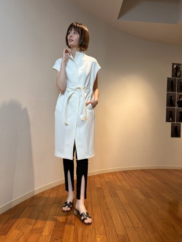 【LAST ONE】DOUBLE CLOTH HI/N BELTED COAT