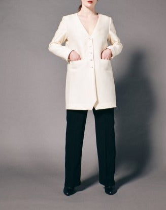 SE/WO DEEP/V JACKET COAT