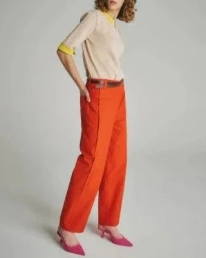 CANVAS SIDE/TUCK PANTS