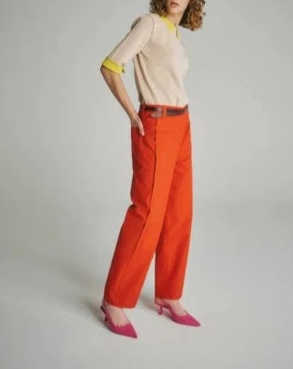 CANVAS SIDE/TUCK PANTS