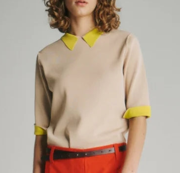 BI/COLOR COLLAR TOPS