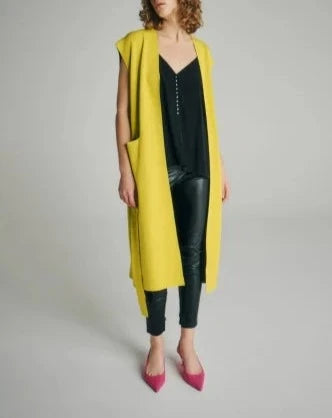 NEEDLE PLATING GILET