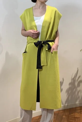 NEEDLE PLATING GILET