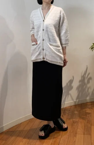 LAME YARN DEEP/V C/GN