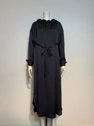 H/SATIN GUM GATHER DRESS