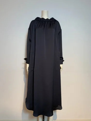 H/SATIN GUM GATHER DRESS
