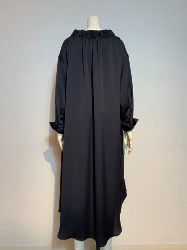 H/SATIN GUM GATHER DRESS