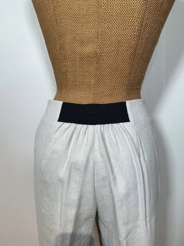 LINEN STRC STRAIGHT PANTS
