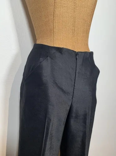 LINEN STRC STRAIGHT PANTS