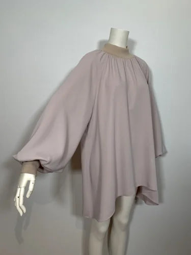 DOUBLE SATIN GATHER HI/N TOPS