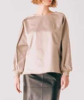H/SATIN TUCKING TOPS