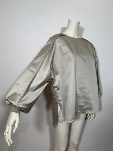 H/SATIN TUCKING TOPS