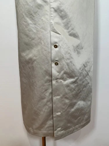 H/SATIN B/BUTTON TIGHT SKIRT