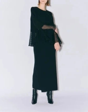 DOT LACE CHANGE DRAPE TOPS