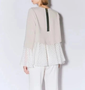 DOT LACE CHANGE DRAPE TOPS