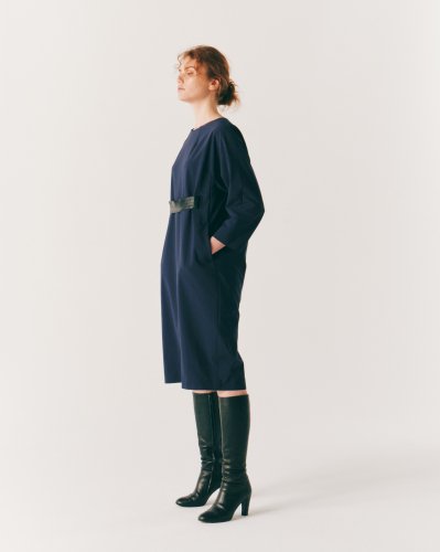 CHALK ST IN BELTED DOLMAN DRESS